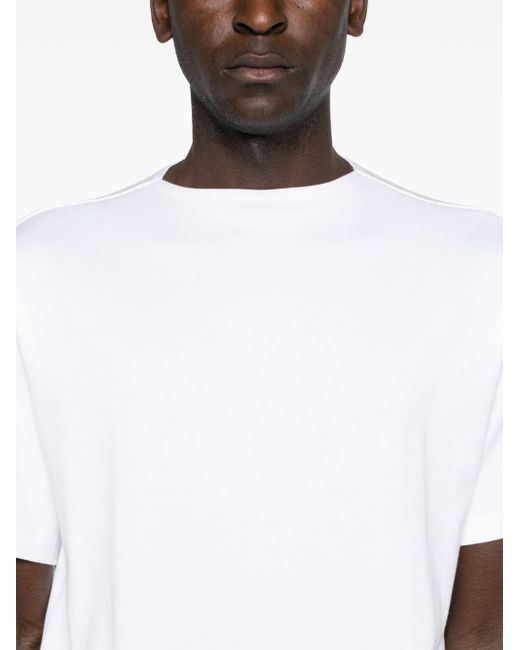 Camiseta Luster Plaiting Auralee de hombre de color White