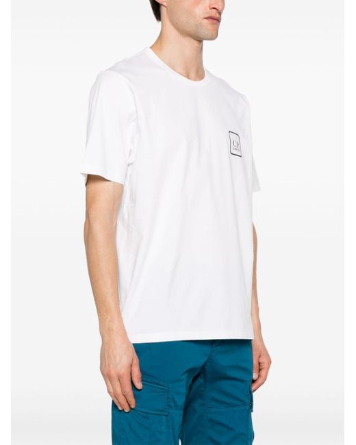 C P Company Katoenen T-shirt in het White voor heren