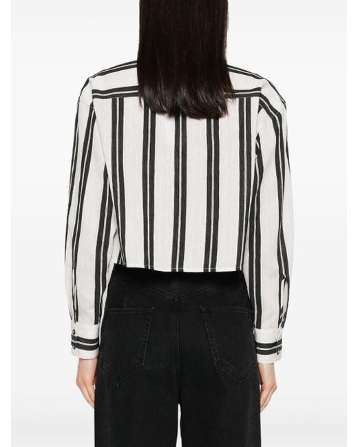 IRO Black Striped Longsleeve Shirt