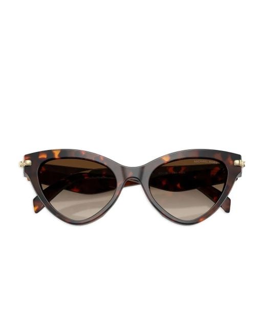 Michael Kors Brown Tortoiseshell Cat-Eye Sunglasses