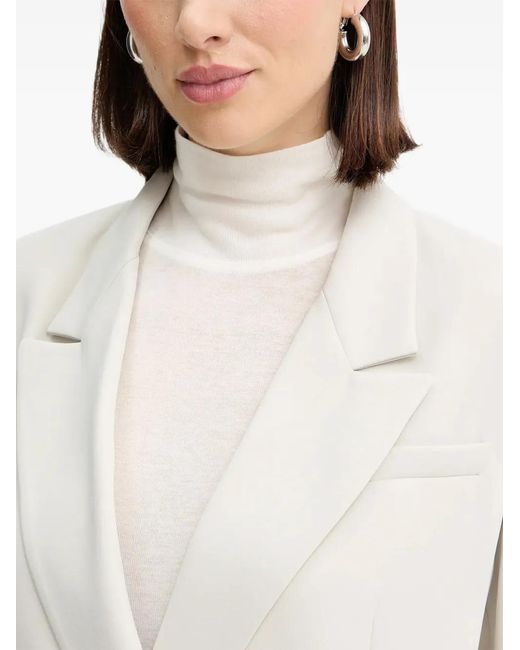 ARMANI EXCHANGE White Double-Breasted Blazer