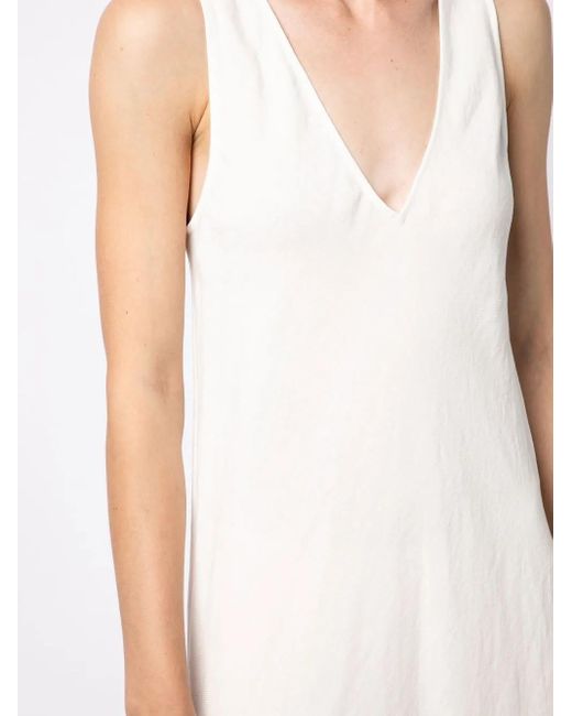 Voz White V-Neck Maxi Dress