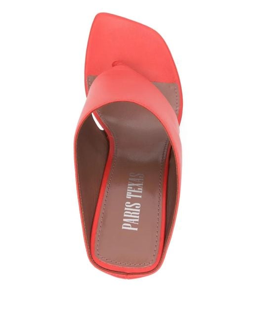 Paris Texas Red Lorena Thong-Strap Sandals