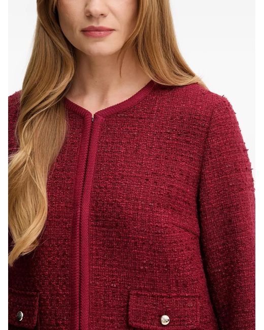 Joop! Red Joella Pocket Tweed Blazer
