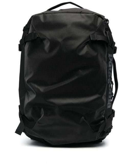 Patagonia Black Logo-Print Recycled Polyester Backpack for men