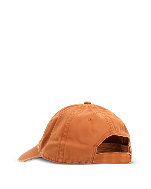The Attico Orange Embroidered-Logo Baseball Cap