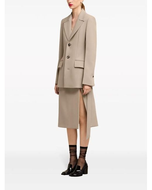 AMI Natural Tailored Virgin Wool Blazer
