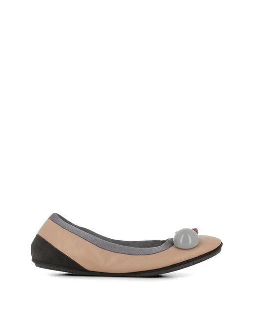Dove Nuotano Gli Squali White Becky Ballet Flats