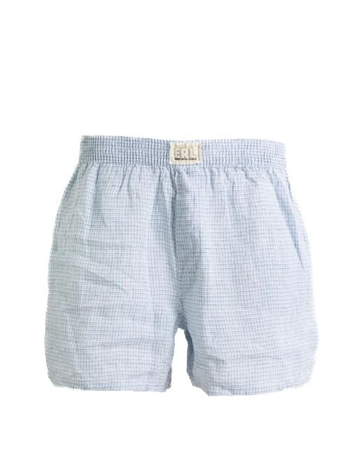 ERL Blue Boxer À Carreaux for men