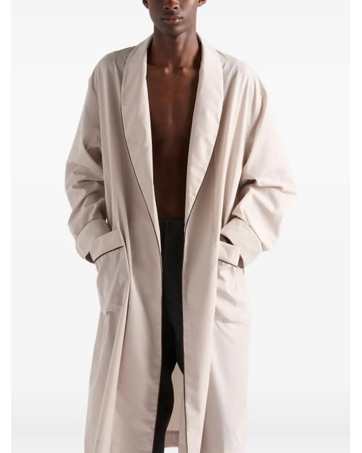 Prada Natural Belted Robe Coat for men