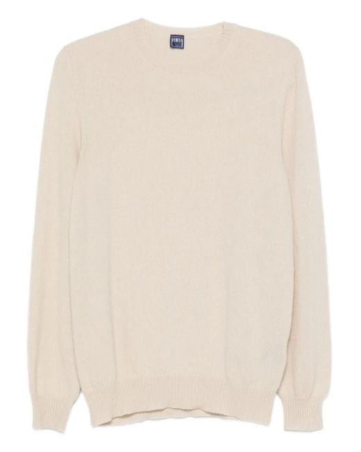 Fedeli Natural Cashmere Crew-Neck Sweater for men