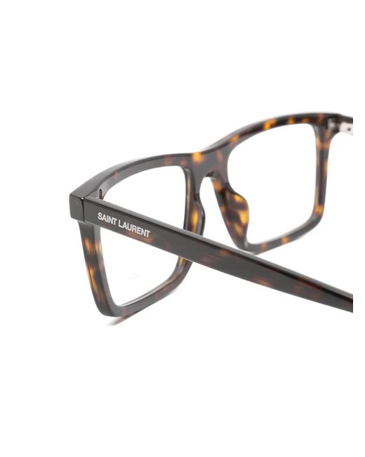 Saint Laurent Brown Sl906 Rectangle-Frame Glasses