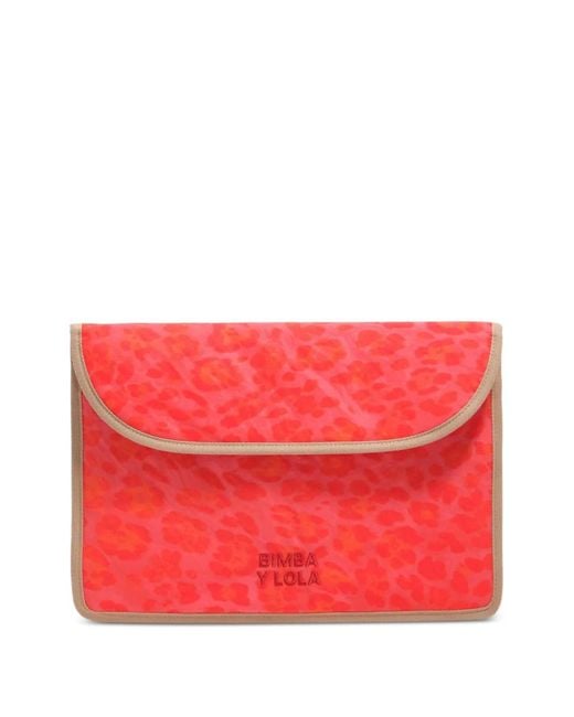Bimba Y Lola Red Leopard Computer Case