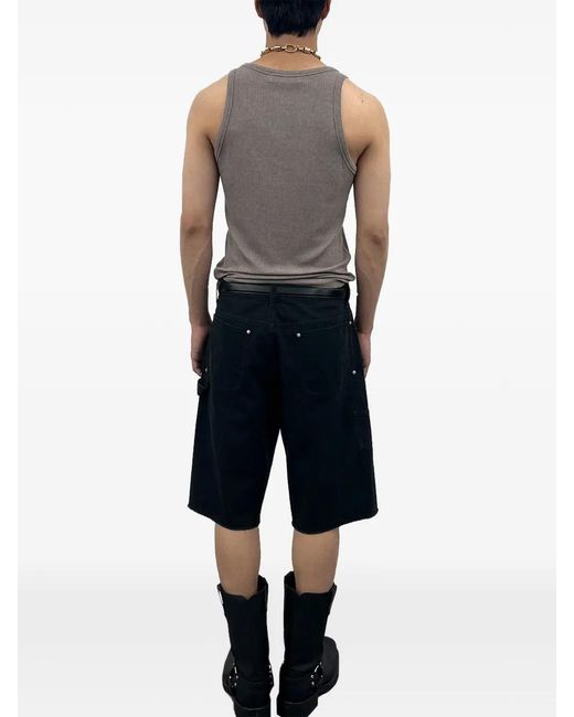 TONYWACK Black Short À Bords Francs for men