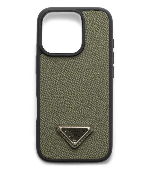メンズ Prada Iphone 16 Pro ケース Green