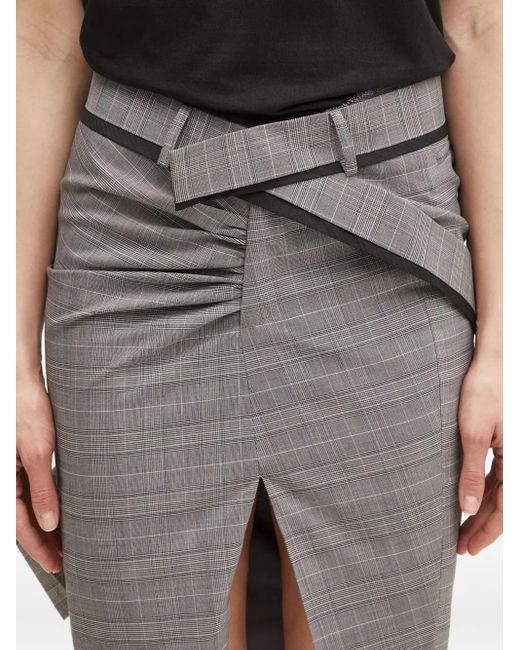 OTTOLINGER Geruite Rok in het Gray