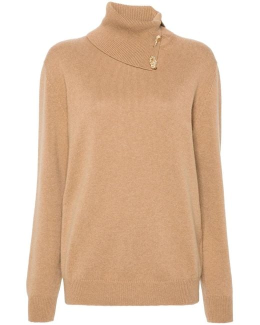 Fabiana Filippi Natural Fabula-Buttons Cashmere Sweater