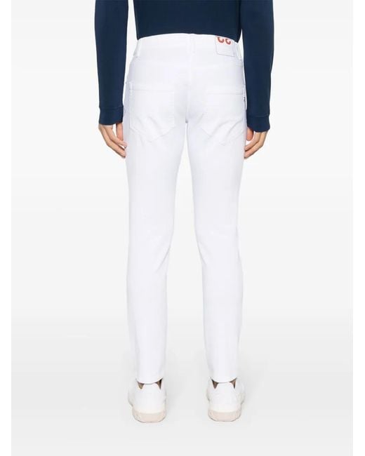 Dondup White Slim-Fit Jeans for men