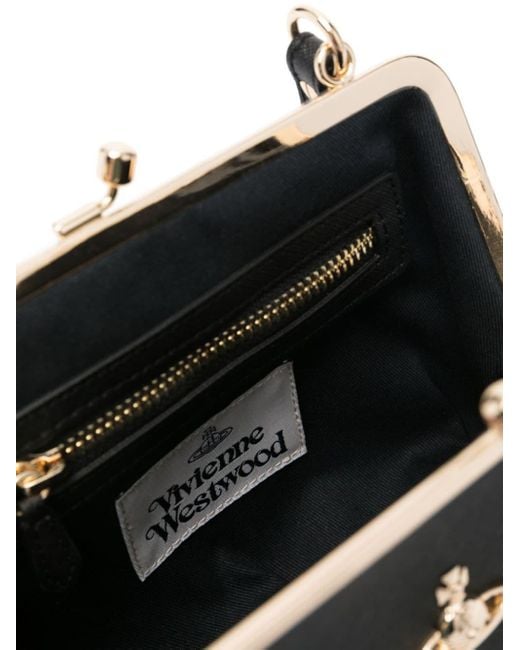 Vivienne Westwood Black Granny Frame Mini Bag
