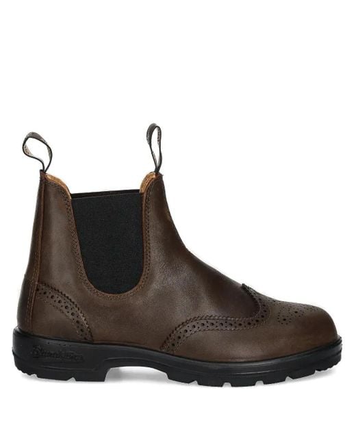 Blundstone Brown Brogue Chelsea Boots for men