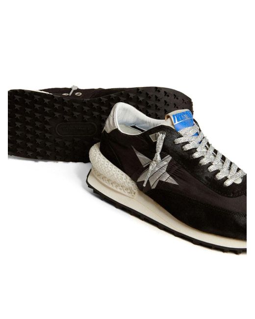 Golden Goose Deluxe Brand Black Star-print Lace-up Sneakers for men