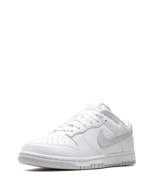 Nike White Dunk Low Retro /Platinum" Sneakers