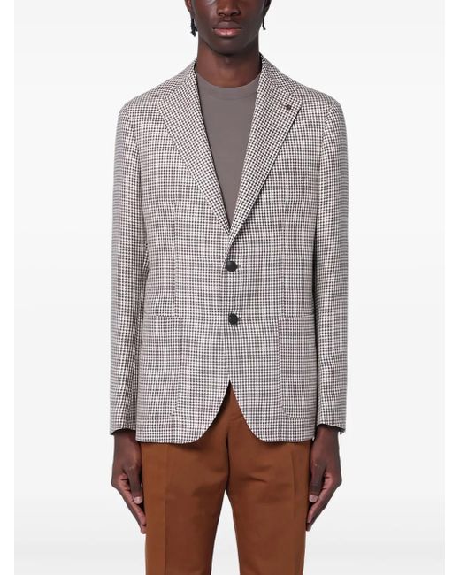 ジャケット TAGLIATORE One-breasted jacket Tagliatore Single-breasted jacket with wool Vichy pattern