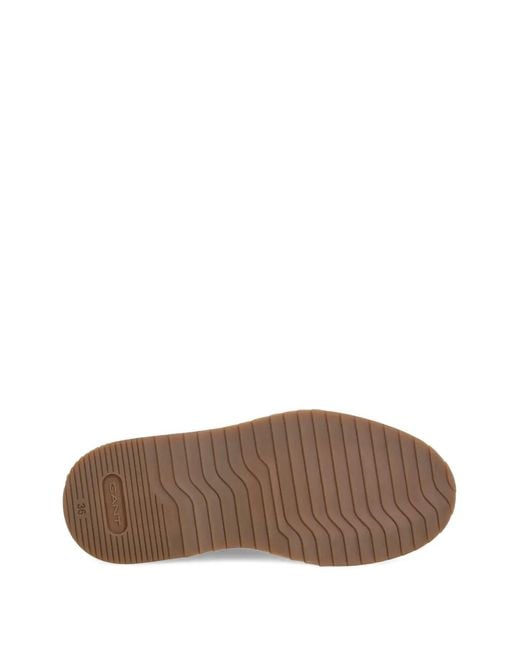 Gant Brown Sistown Pull-Tab Panelled Boots