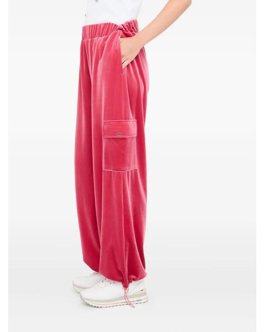 Liu Jo Pink Cargo-Pocket Track Pants