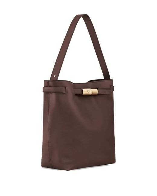 Longchamp Brown Small Le Roseau Tote Bag