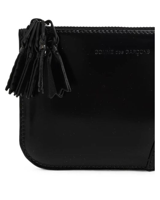 Comme des Garçons Black Zipper Medley Tassel-Detail Leather Wallet