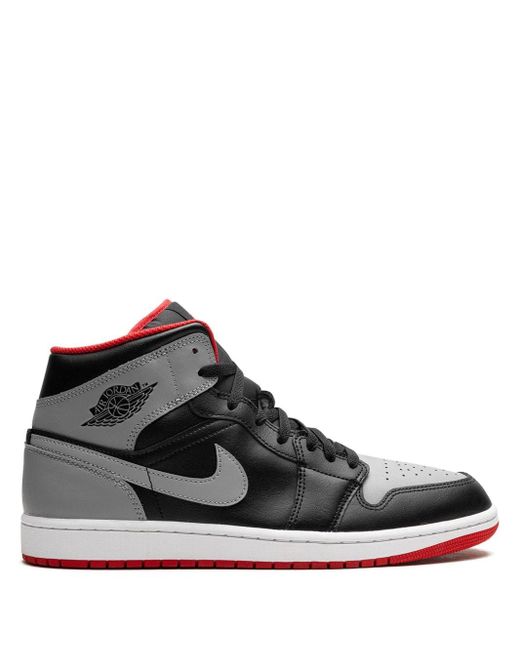Nike Black 1 Mid "bred Shadow" Sneakers for men