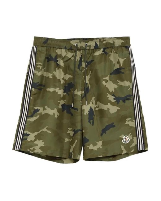 Moncler Joggingshorts mit Camouflage-Print in Green für Herren