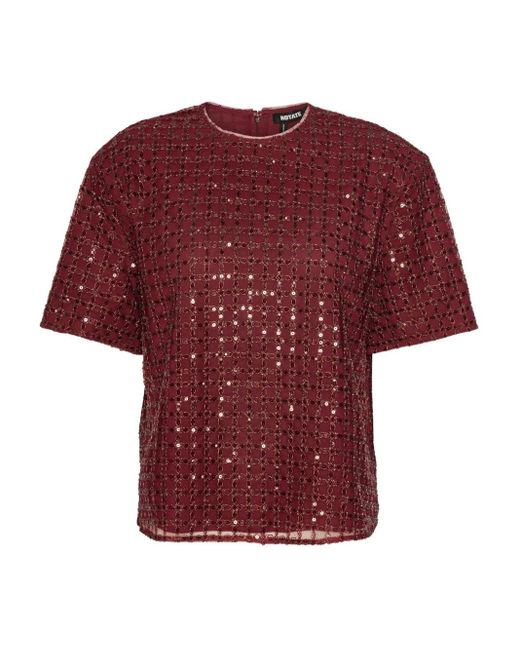 Top Con Paillettes di ROTATE BIRGER CHRISTENSEN in Red
