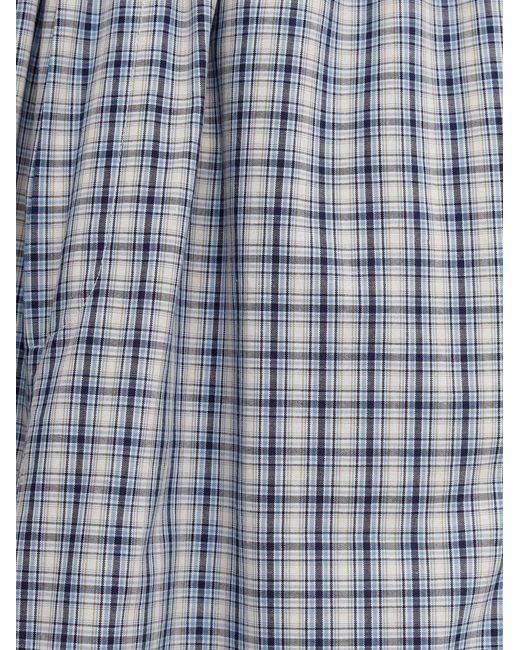 Baserange Gray Claude Check Trousers