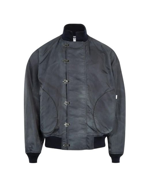 Junya Watanabe Gray Clip-Fastening Bomber Jacket for men