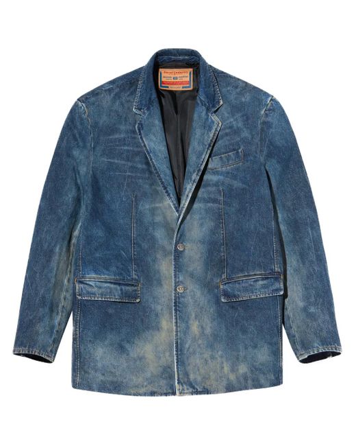 DIESEL X Damiano David D-over ジャケット Blue