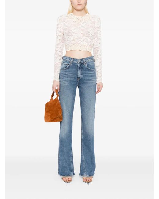 Agolde Blue Kick Boot Jeans