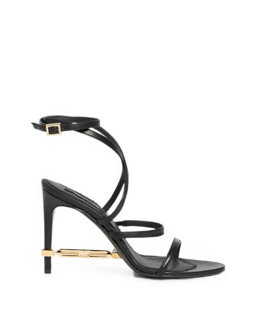 DSquared² Black Chic Night Heeled Sandals