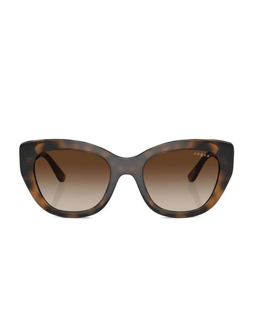 Vogue Eyewear Brown Geometric Sunglasses