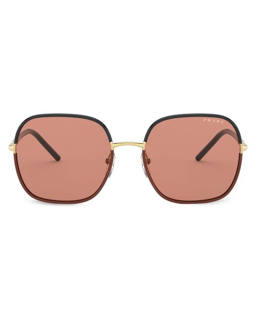 Prada Brown Square-frame Sunglasses