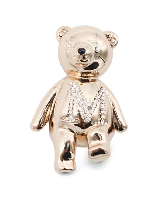 Max Mara Natural Brosche Mit Teddy