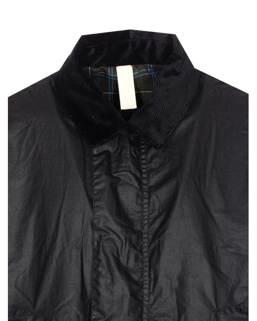 sunflower Black Waxed Ripstop Jacket for men
