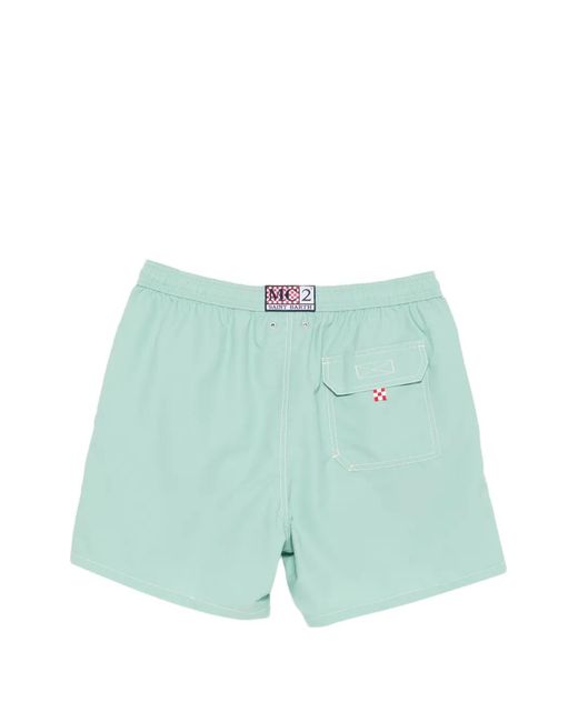 Mc2 Saint Barth Green Drawstring Swim Shorts for men
