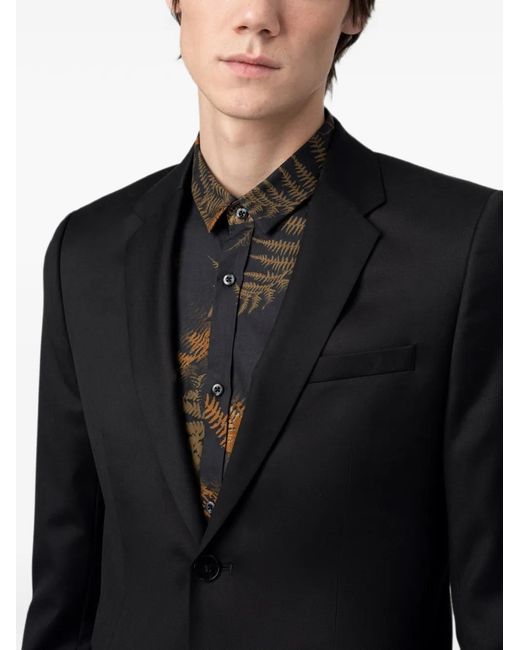 HUGO Black Notch-Lapel Single-Breasted Jacket for men
