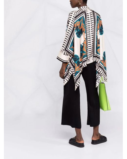 LaDoubleJ White Foulard-Design Shirt
