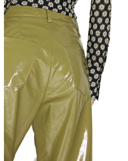 Song For The Mute Green High-Shine Trousers