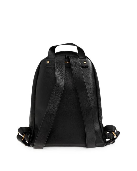 Versace Black Sac À Dos Lou En Cuir for men