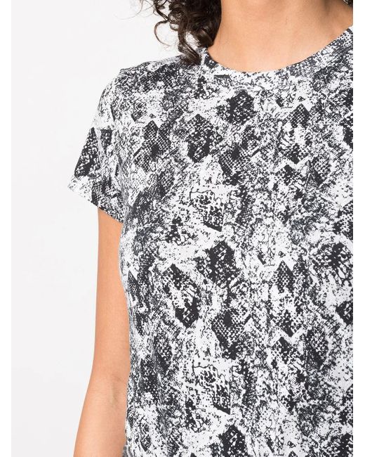 Rag & Bone White All-Over Snakeskin T-Shirt