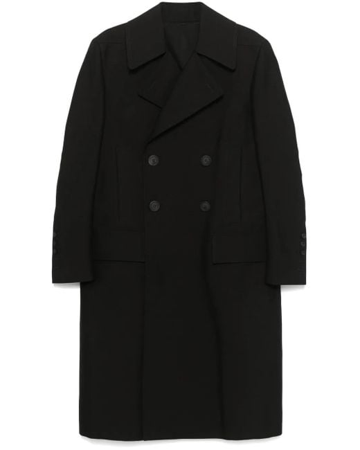 Rick Owens Black Slim Drella Coat for men